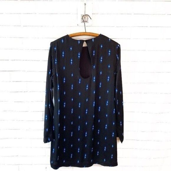 EQUIPMENT Black Anjelisa Lighting Bolt Dress NWT - Picture 8 of 11